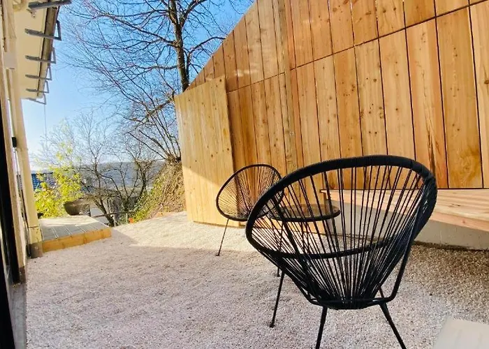 Pool-loft: Wandern, Erholen & Sauna Siebengebirge Daire *